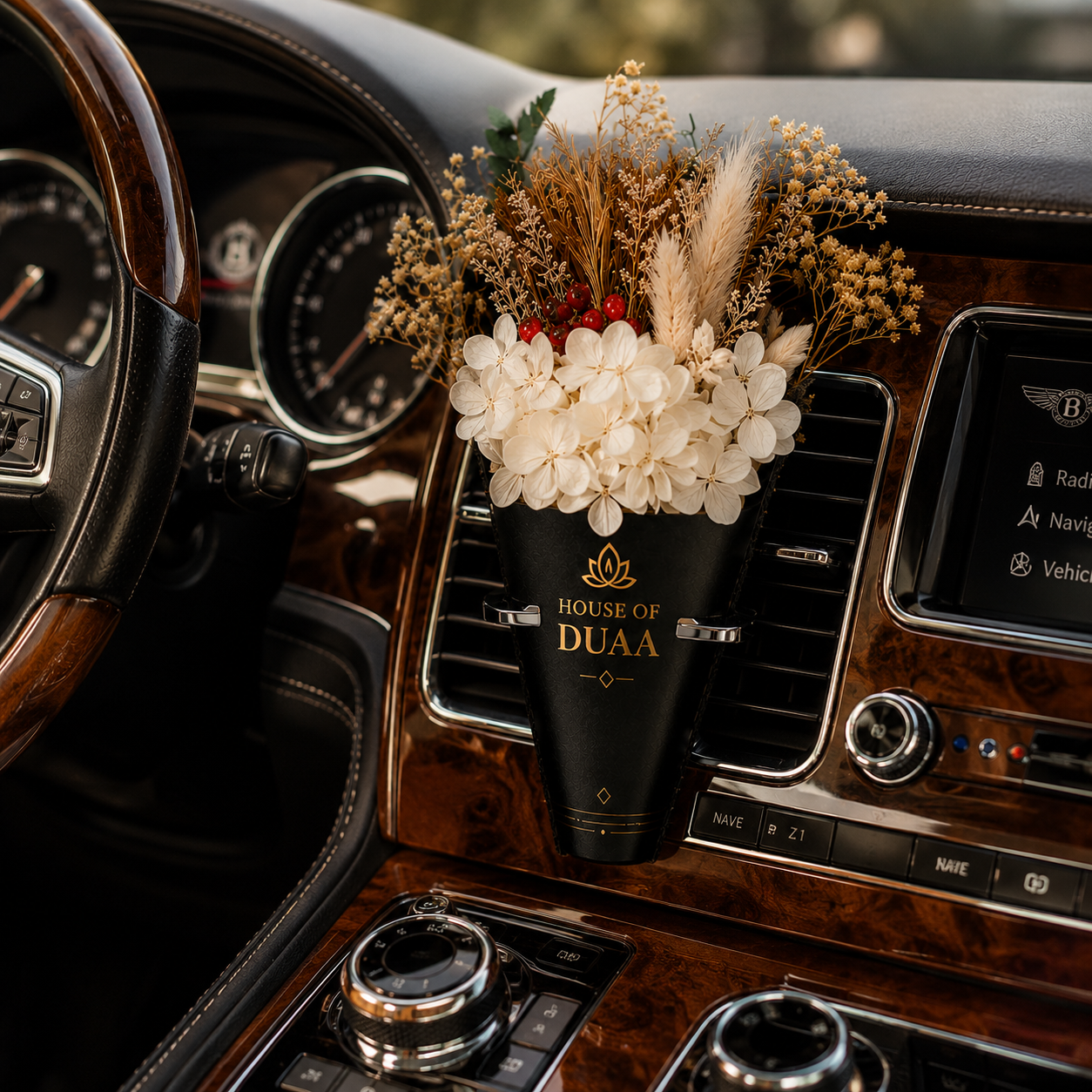 Véra Bloom™ – Natural Dried Flower Car Diffuser