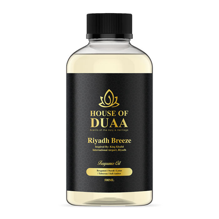 Riyadh Breeze diffuser oil & fragrance blends bergamot, neroli, lotus, tuberose & soft amber for a fresh, clean, and uplifting home scent - House of Duaa