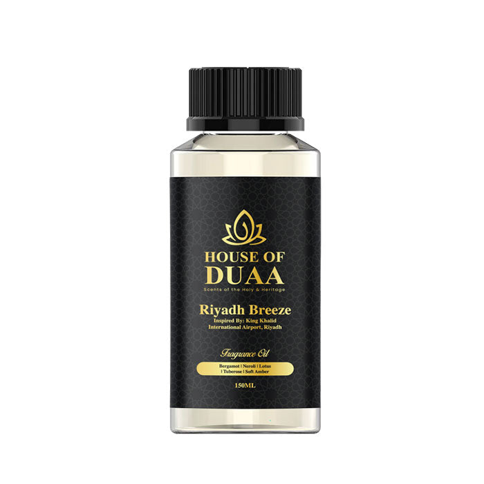 Riyadh Breeze diffuser oil & fragrance blends bergamot, neroli, lotus, tuberose & soft amber for a fresh, clean, and uplifting home scent - House of Duaa
