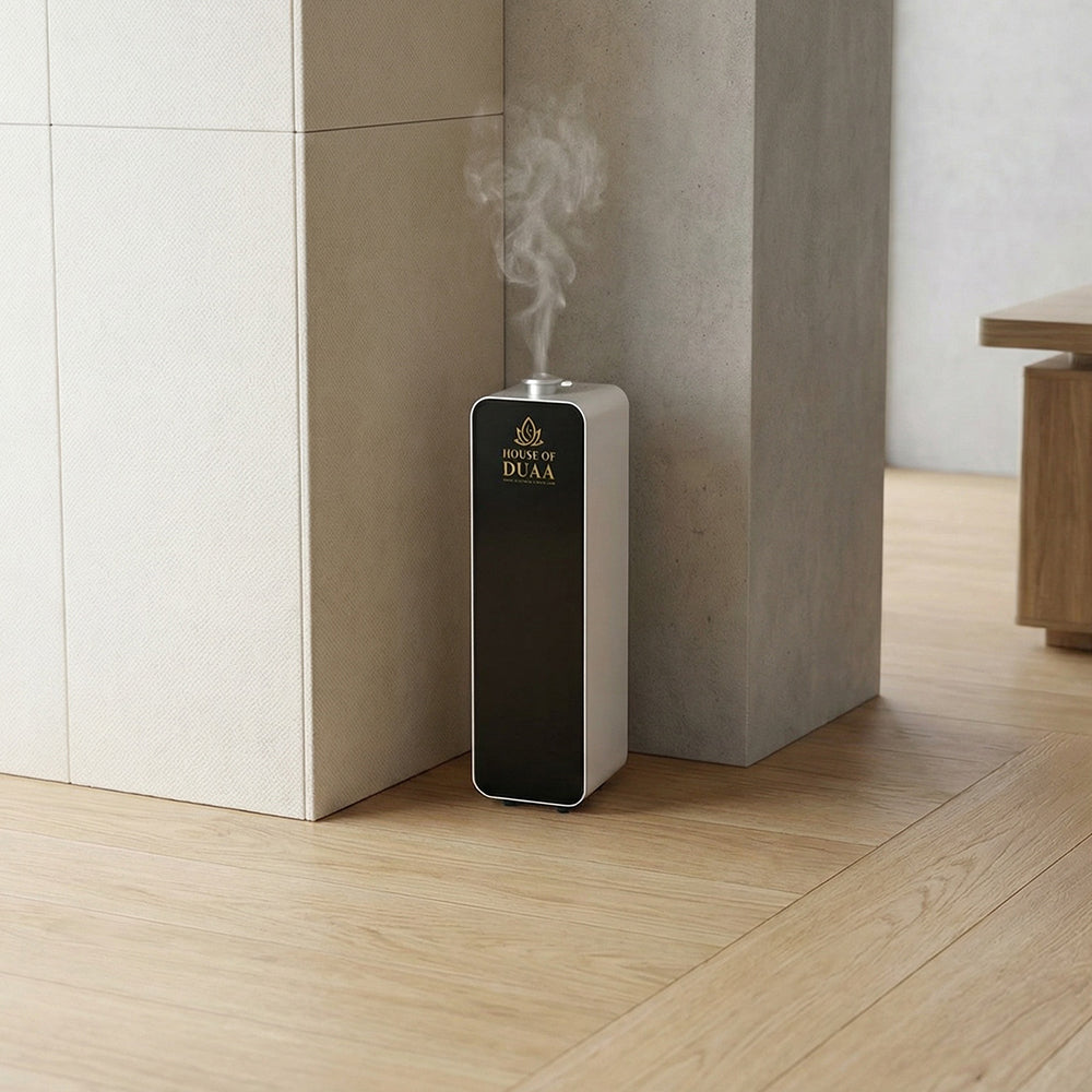 Vera Burj™ delivers refined fragrance coverage for homes, mosques, hotels, and commercial spaces with advanced cold-air diffusion and smart app control.