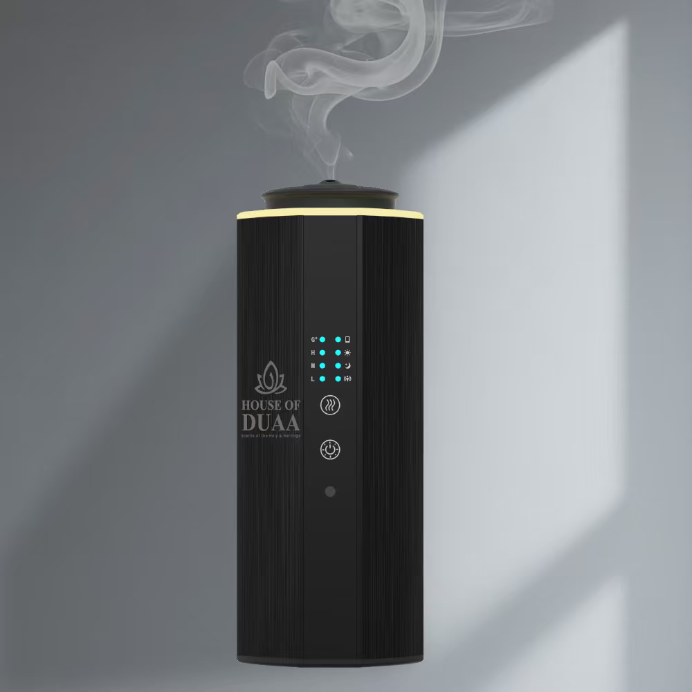 The Véra Glow Plug-In Smart Scent Diffuser Black Settings - House of Duaa
