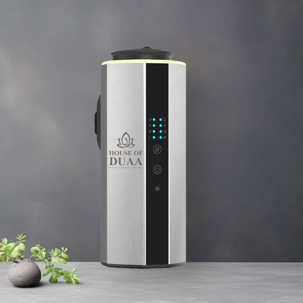The Véra Glow Plug-In Smart Scent Diffuser Silver Full View Settings - House of Duaa