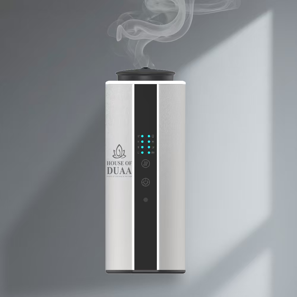 The Véra Glow Plug-In Smart Scent Diffuser Silver Settings - House of Duaa