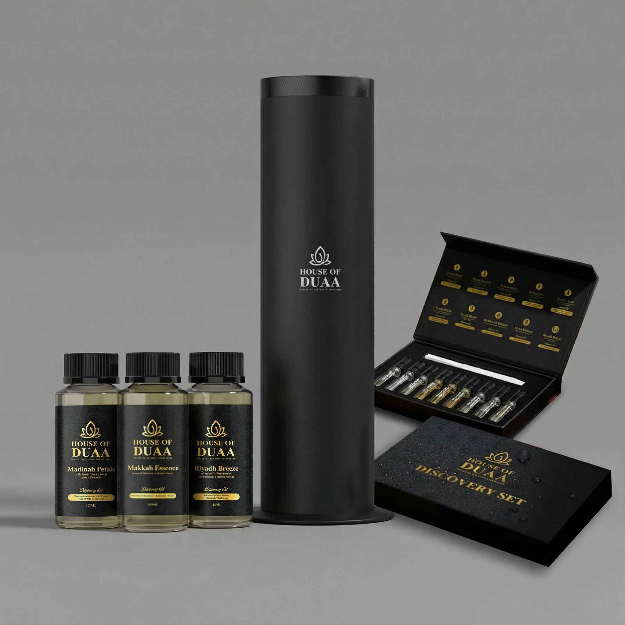 Véra Tower Smart Scent Diffuser Discovery Kit Black - House of Duaa