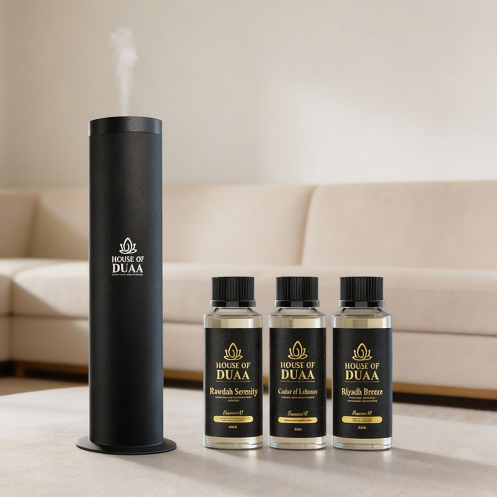 Véra Tower Smart Scent Diffuser Discovery Kit Black - House of Duaa