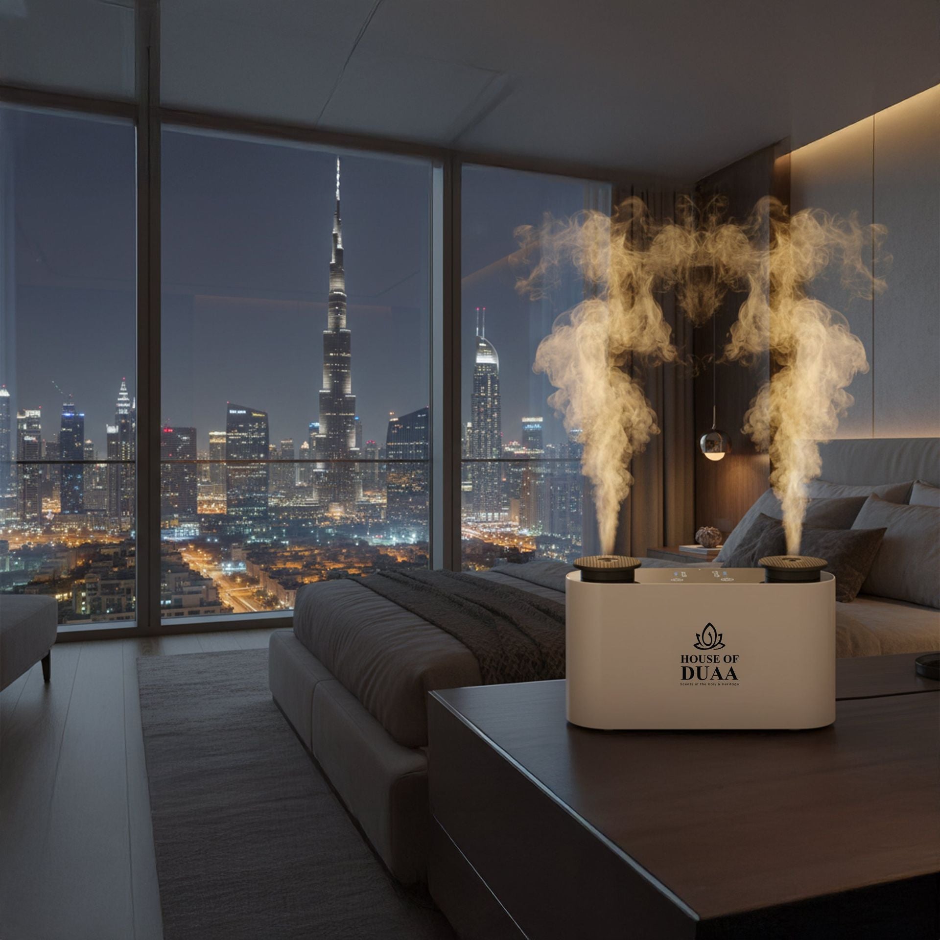 Véra Twin Smart Scent Diffuser White Hotel Room - House of Duaa