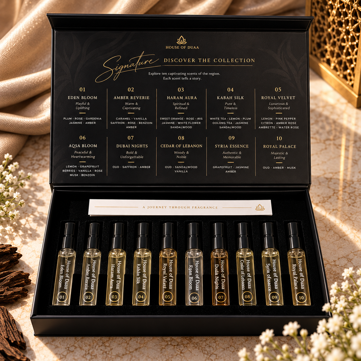 Signature Discovery Sample Set – 10 x 2ml Fragrance Spray Samples