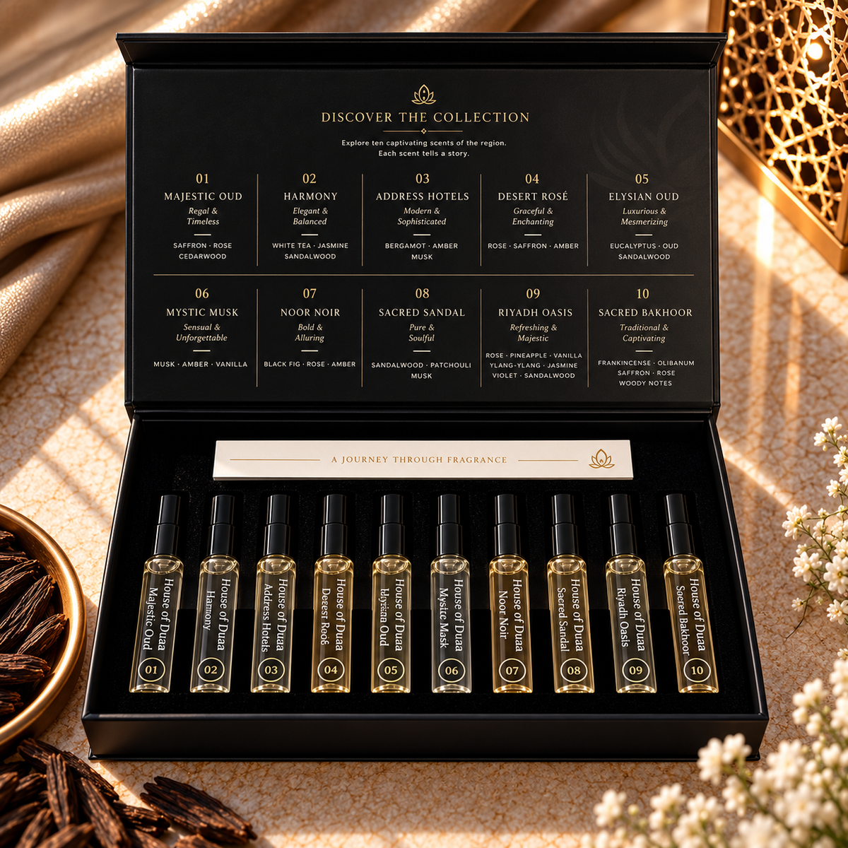 Modern Heritage Discovery Sample Set – 10 x 2ml Fragrance Spray Samples