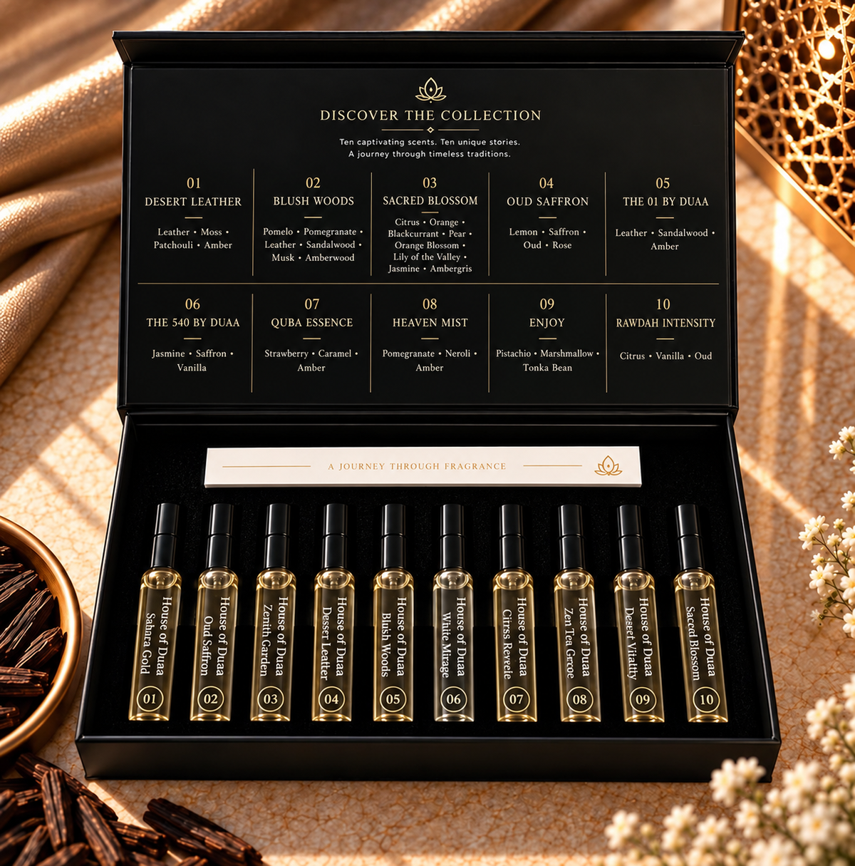 Serene Discovery Sample Set – 10 x 2ml Fragrance Spray Samples