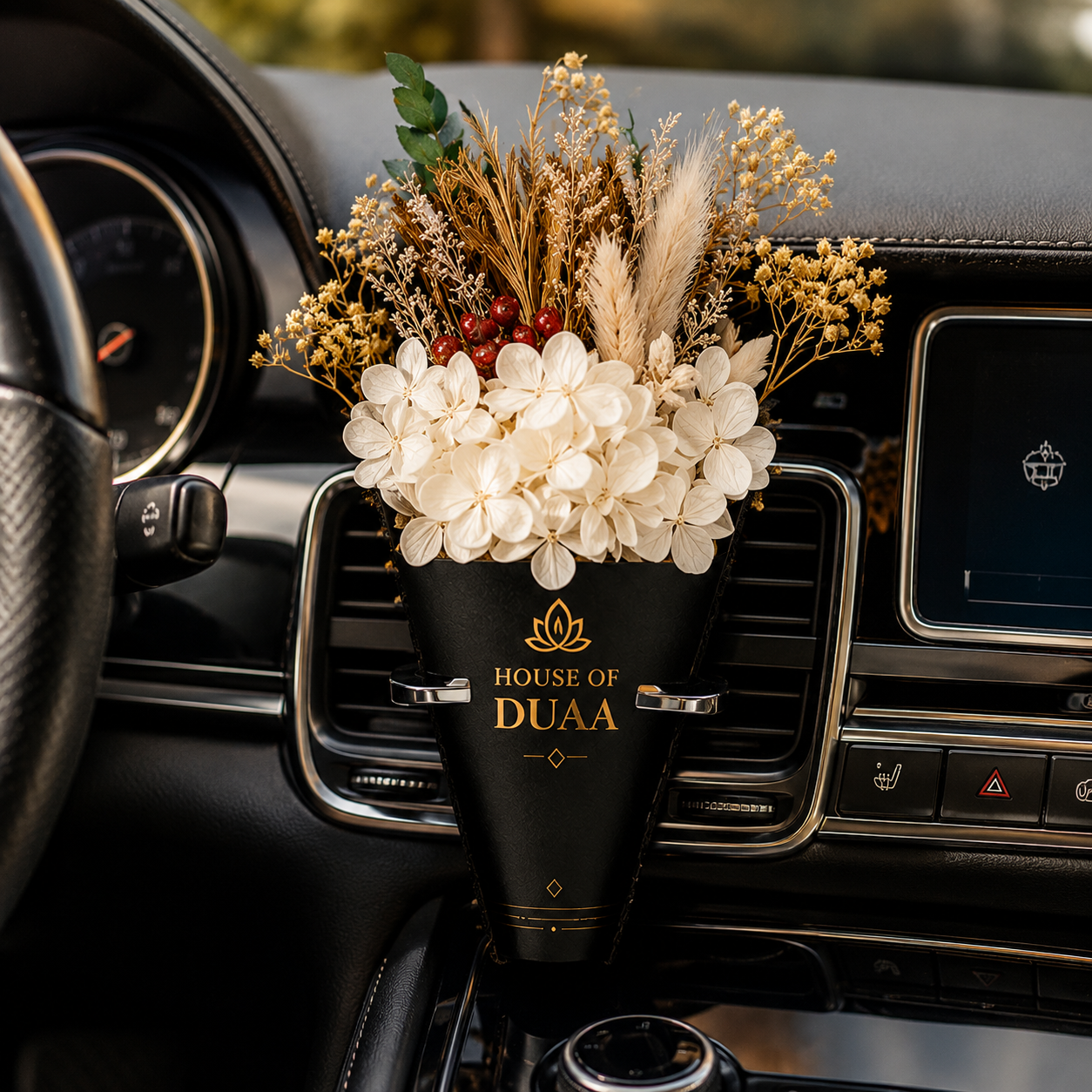Véra Bloom™ – Natural Dried Flower Car Diffuser