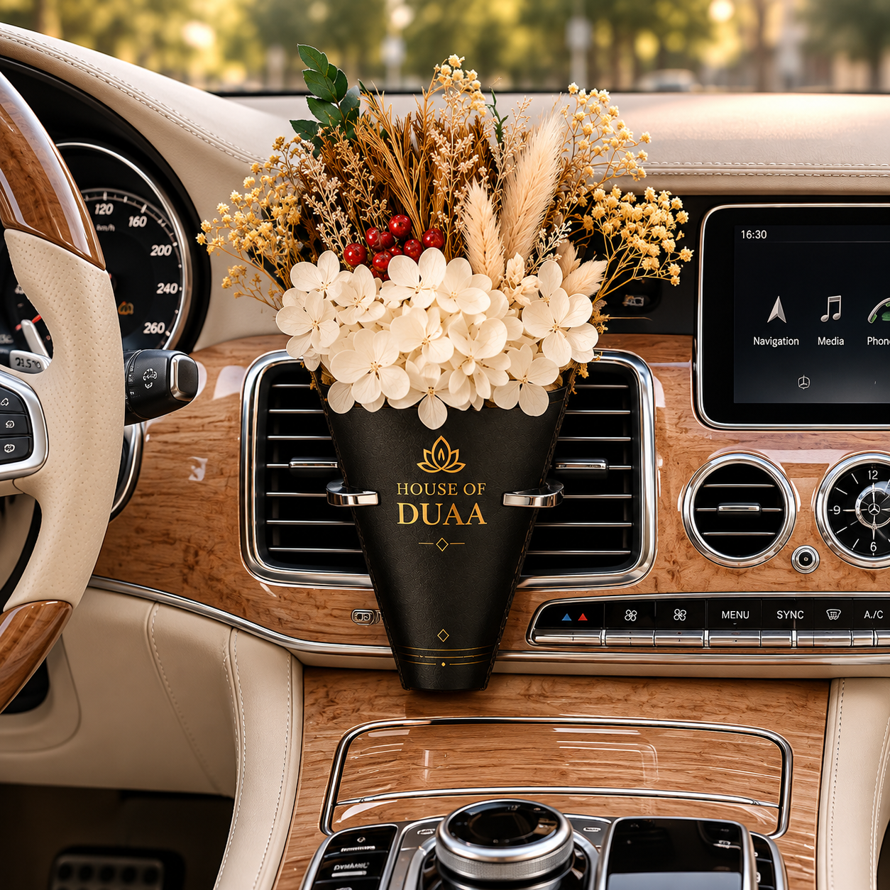 Véra Bloom™ – Natural Dried Flower Car Diffuser