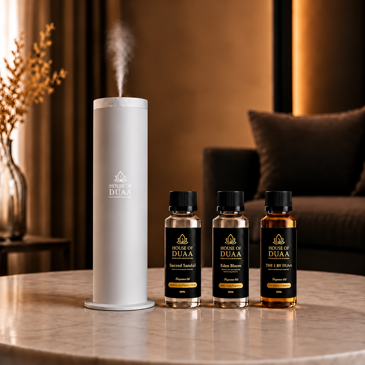 Véra Tower Discovery Kit – Smart Diffuser + 3 Fragrance Oils