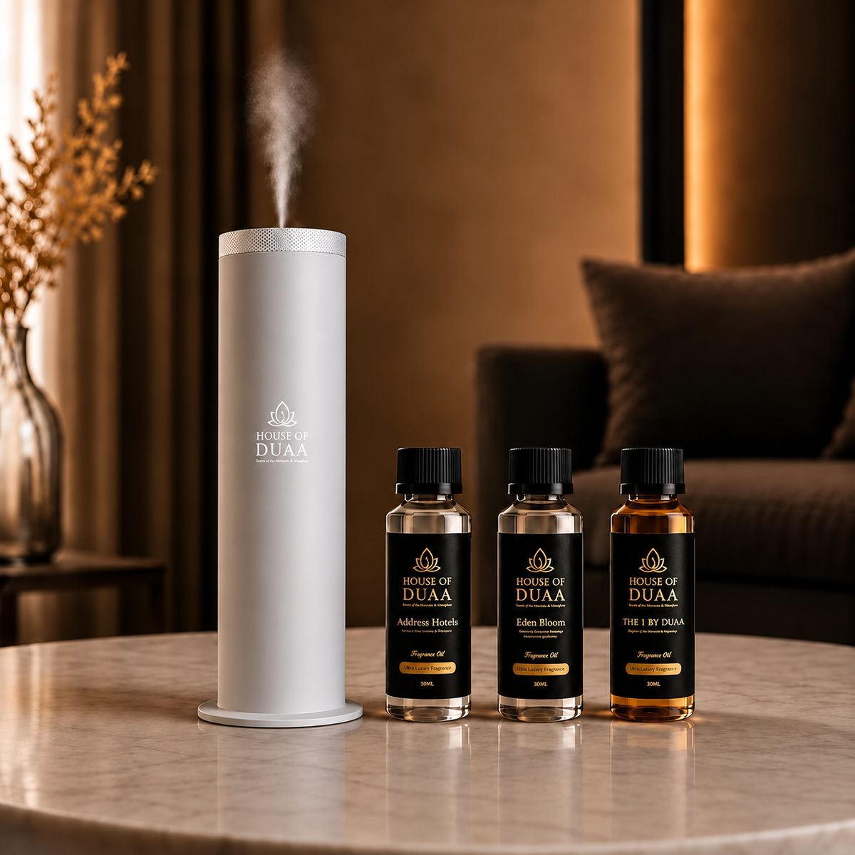 Véra Tower Discovery Kit – Smart Diffuser + 3 Fragrance Oils