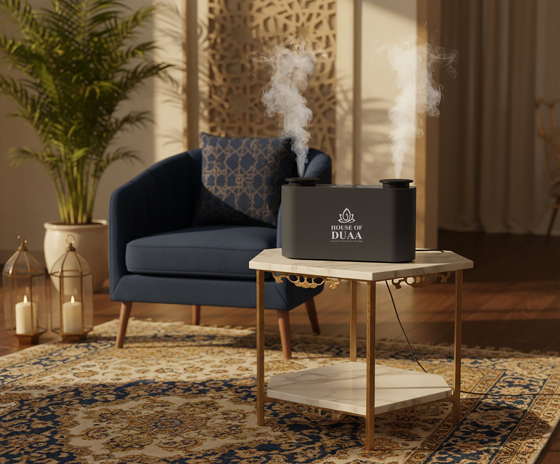 Véra Twin Smart Scent Diffuser Gray - House of Duaa