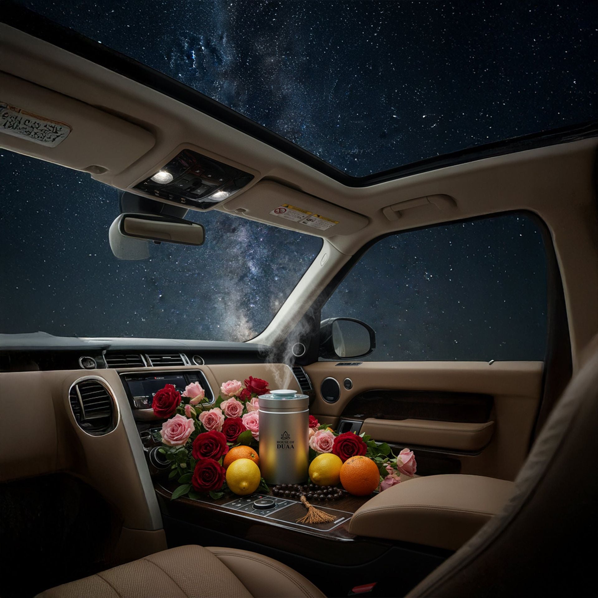 Véra Drive Car Scent Diffuser Silver- House of Duaa 