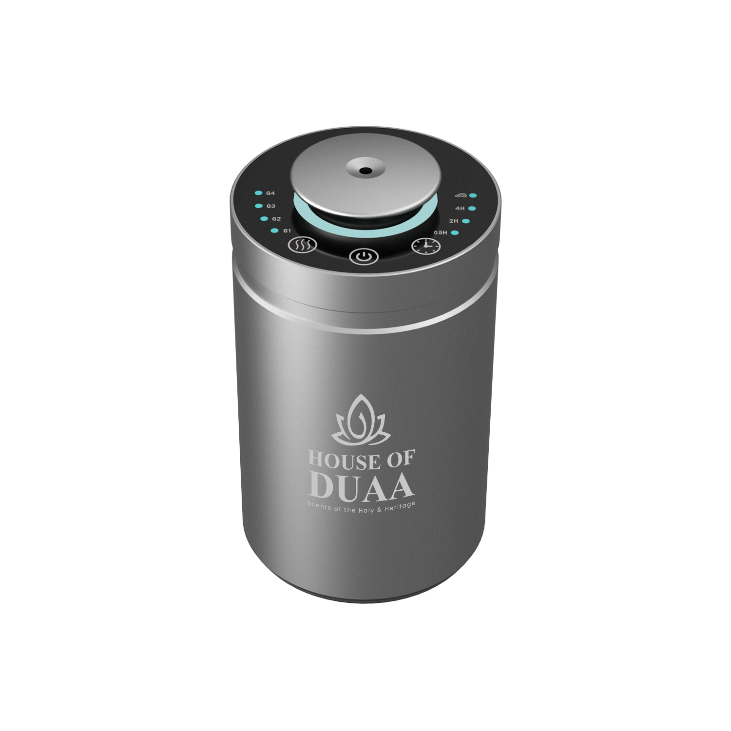 Véra Drive Car Scent Diffuser Silver Full View - House of Duaa
