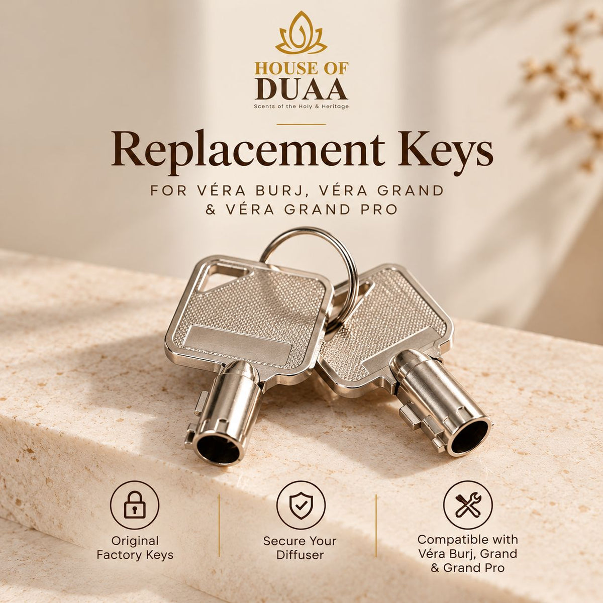 Vera Burj / Grand Pro / Grand Replacement Keys