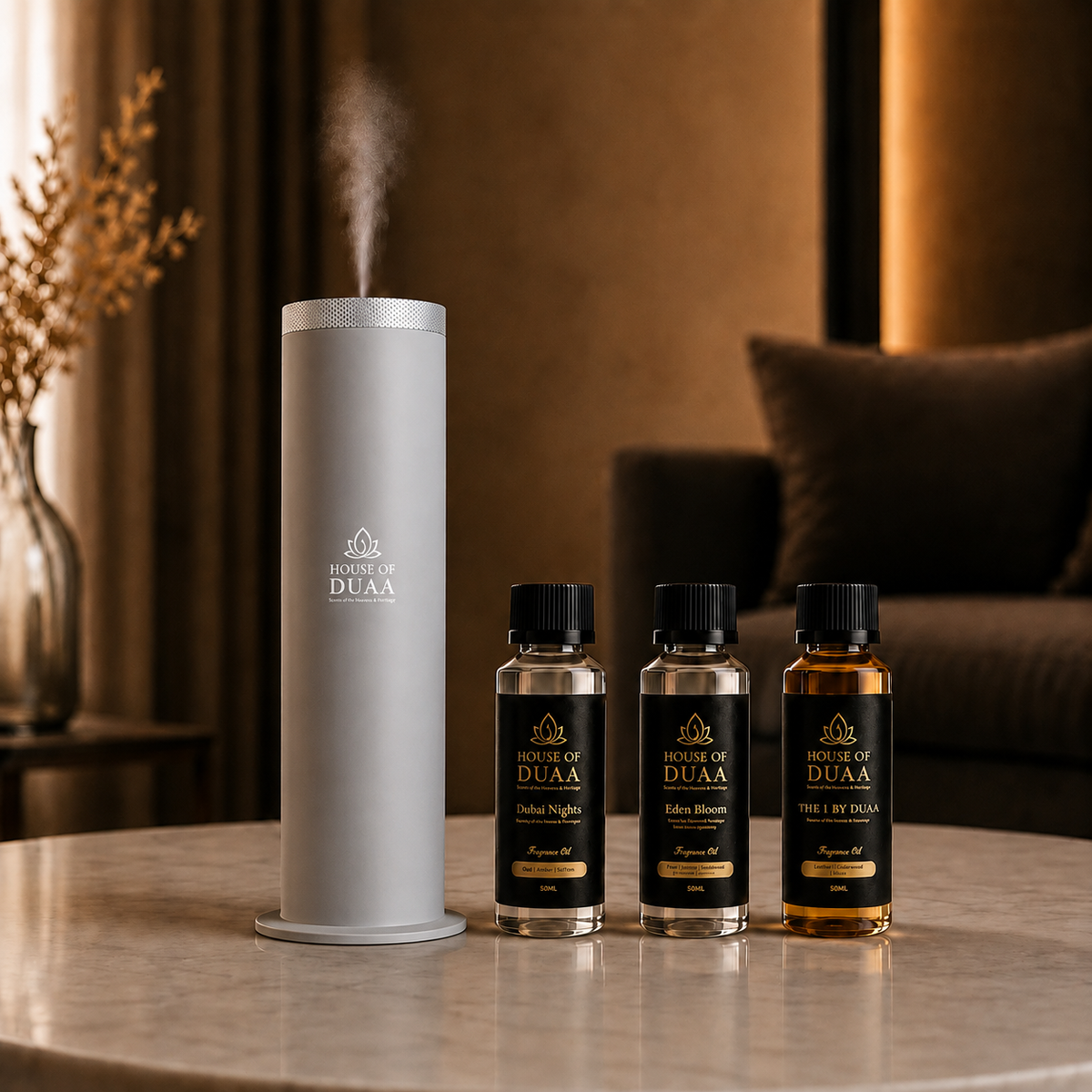 Véra Tower Discovery Kit – Smart Diffuser + 3 Fragrance Oils